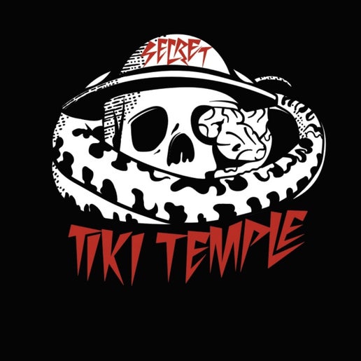 Secret Tiki Temple Pith Skull & Snake T-shirt