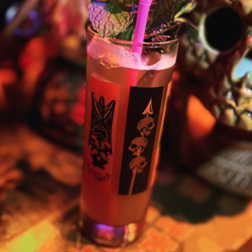 Secret Tiki Temple Zombie Glass